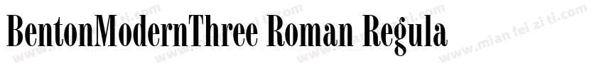 BentonModernThree Roman Regular字体转换